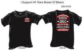 336-6145 T-Shirt, Short Sleeve, I Support A Rare Breed ... (Black)