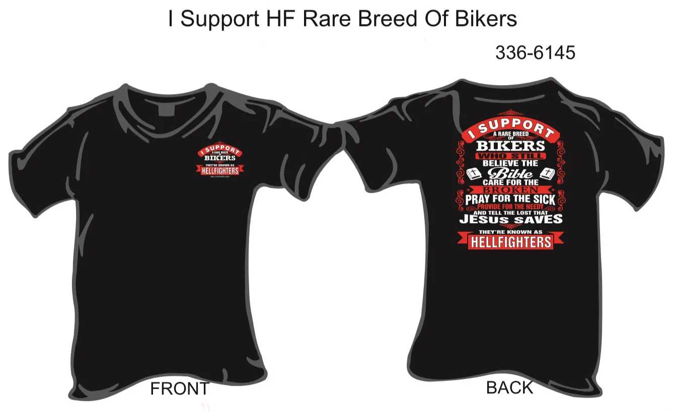 336-6145 T-Shirt, Short Sleeve, I Support A Rare Breed ... (Black)