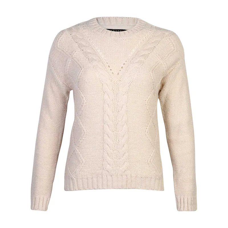 Amara Reya Bitter Sweet cable knit jumper in cream