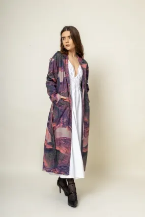 Amelia Printed Upcycled Cotton Trench