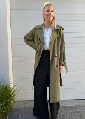 Ava Trench Coat - Khaki