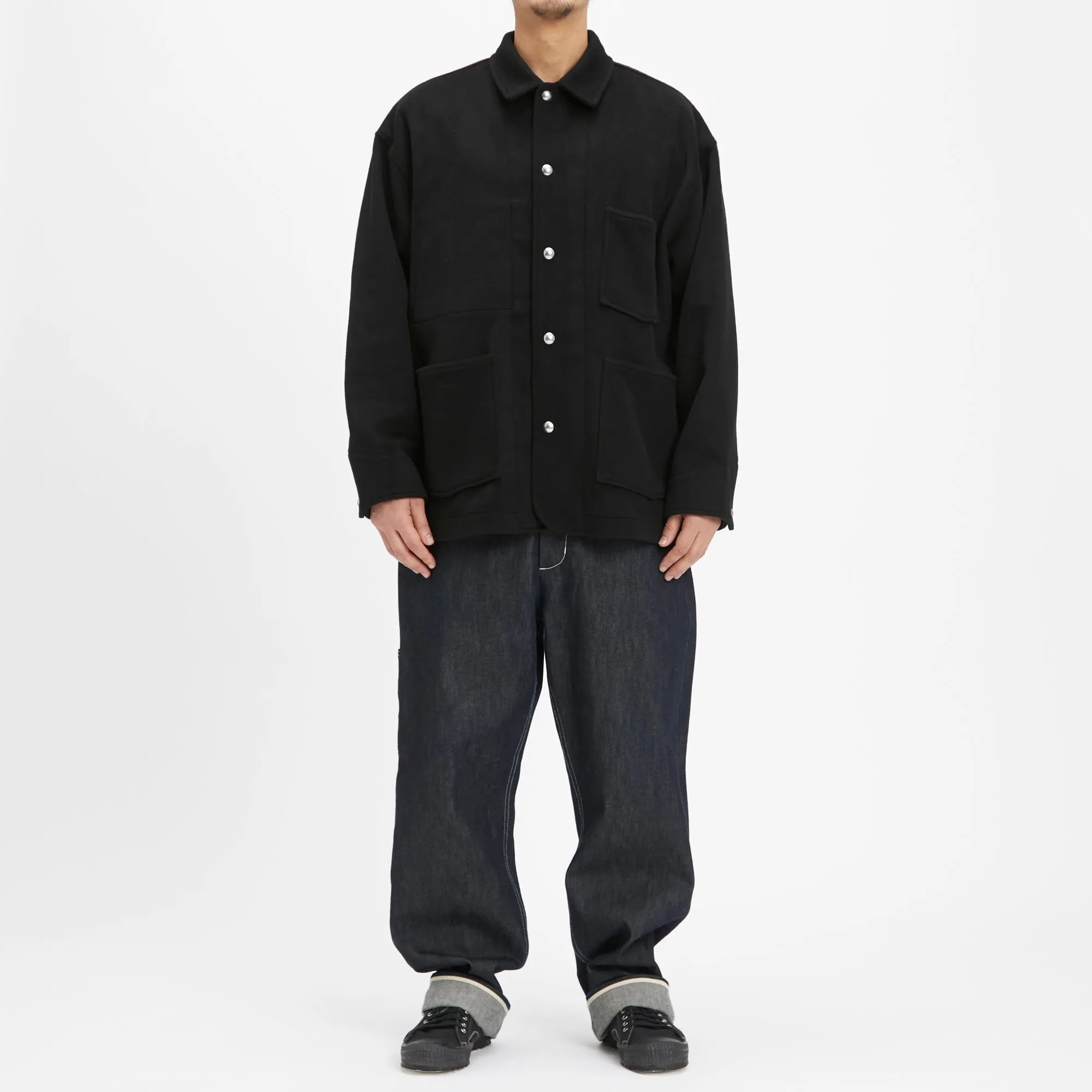 Barn Coat – Black Wool
