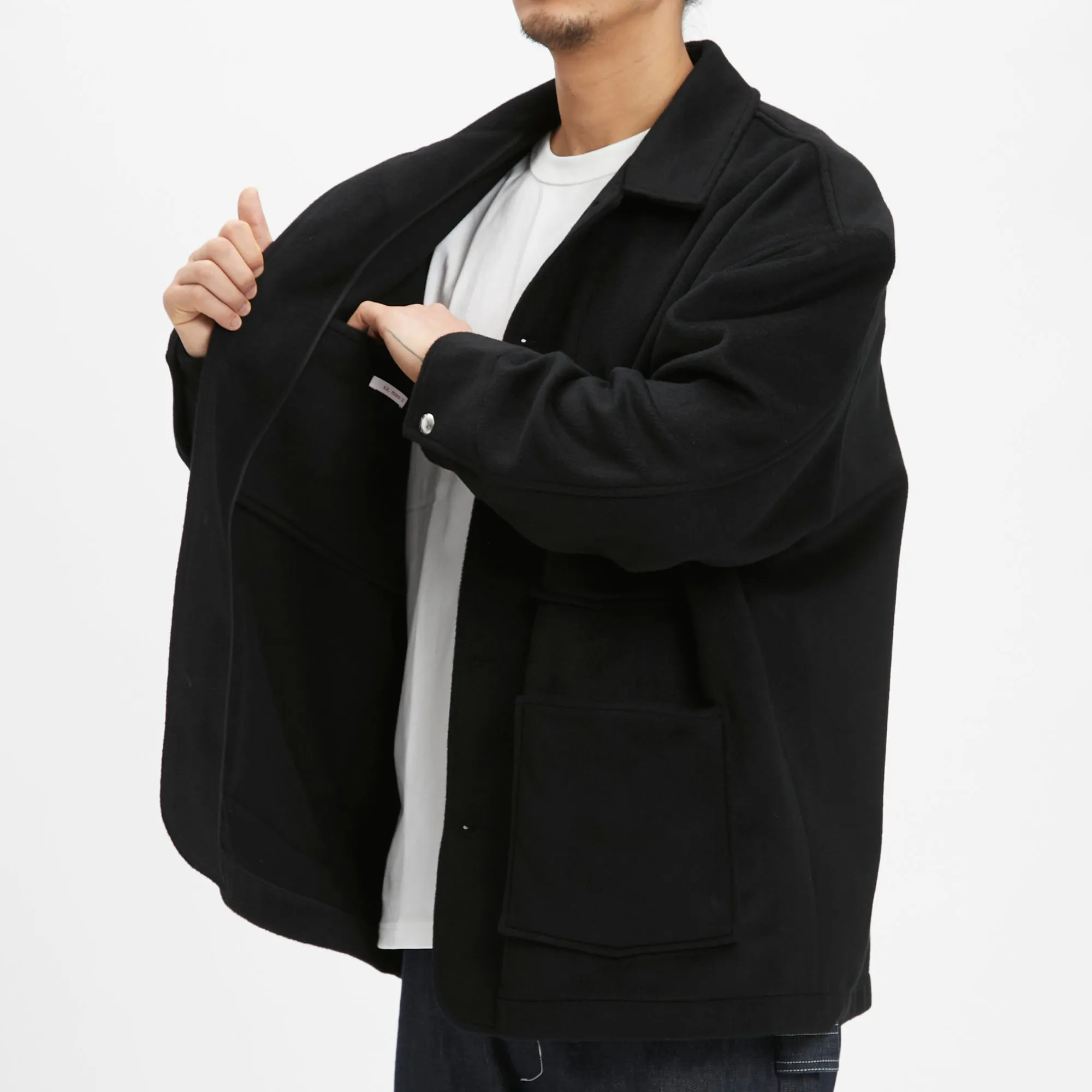 Barn Coat – Black Wool