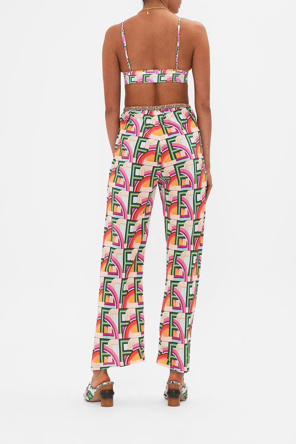 BIAS CUT DRAWSTRING PANT AN ITALIAN WELCOME