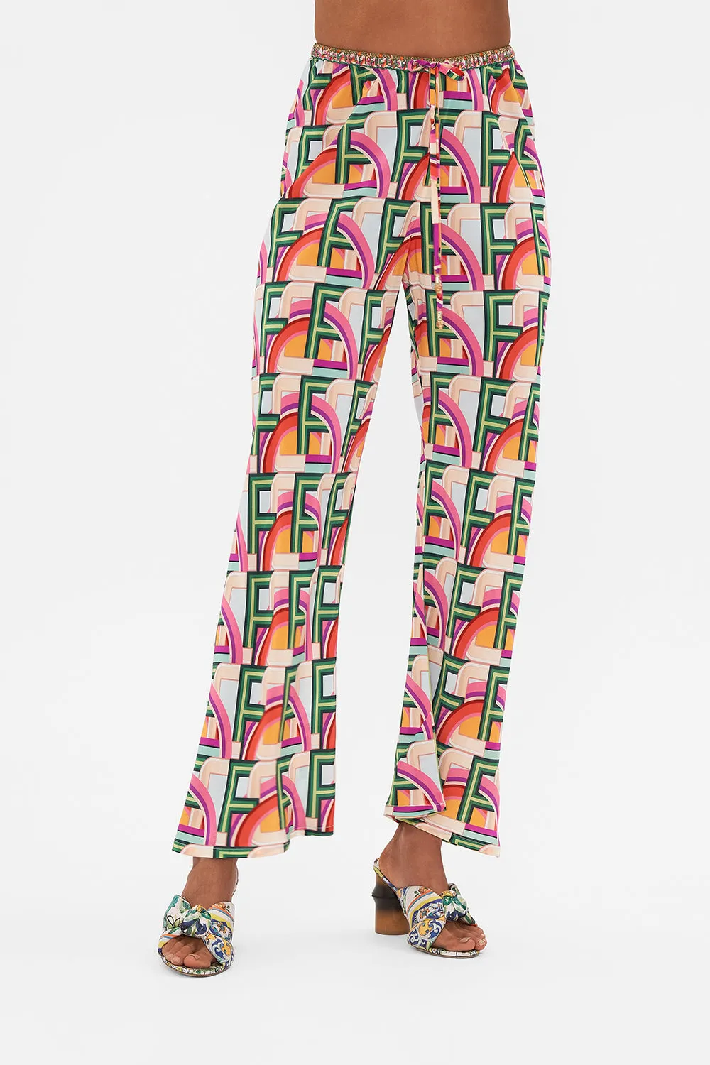 BIAS CUT DRAWSTRING PANT AN ITALIAN WELCOME