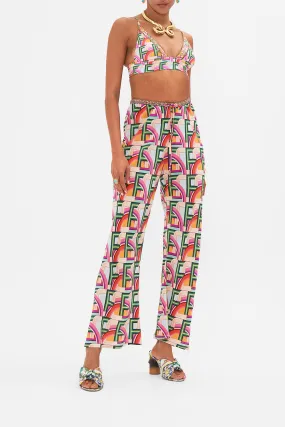 BIAS CUT DRAWSTRING PANT AN ITALIAN WELCOME