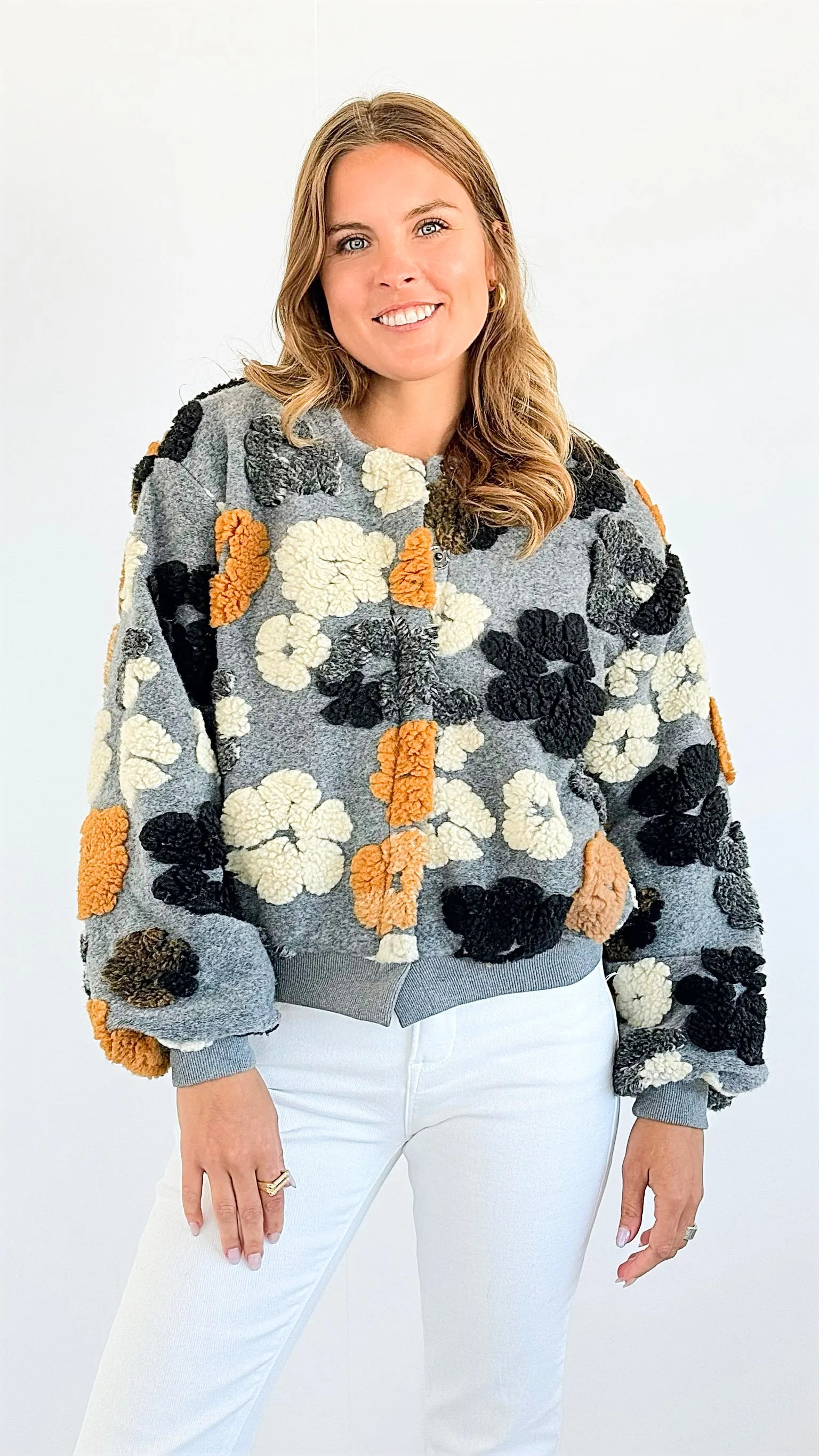 Bloomed Perfection Button-Up Jacket