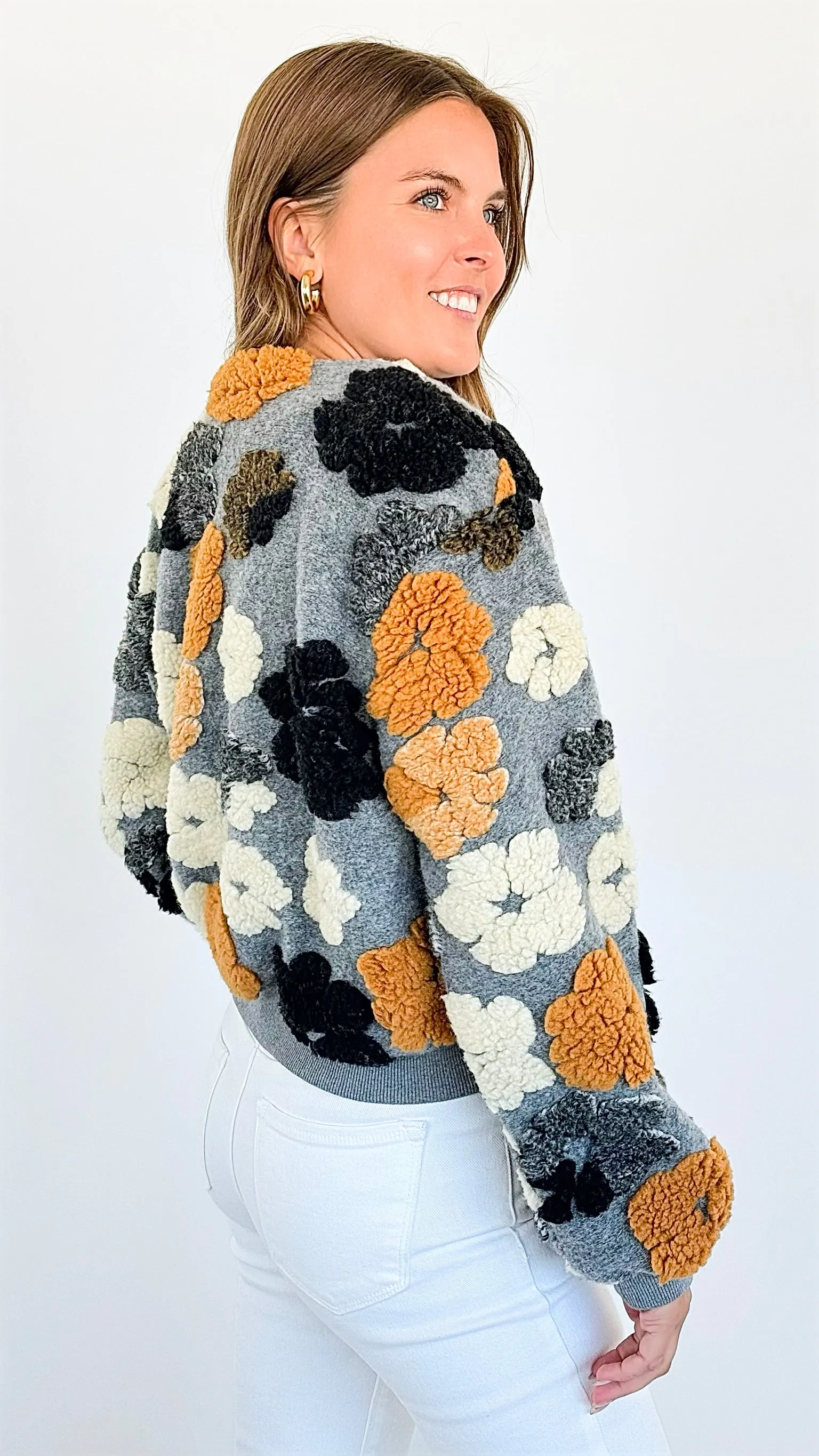 Bloomed Perfection Button-Up Jacket