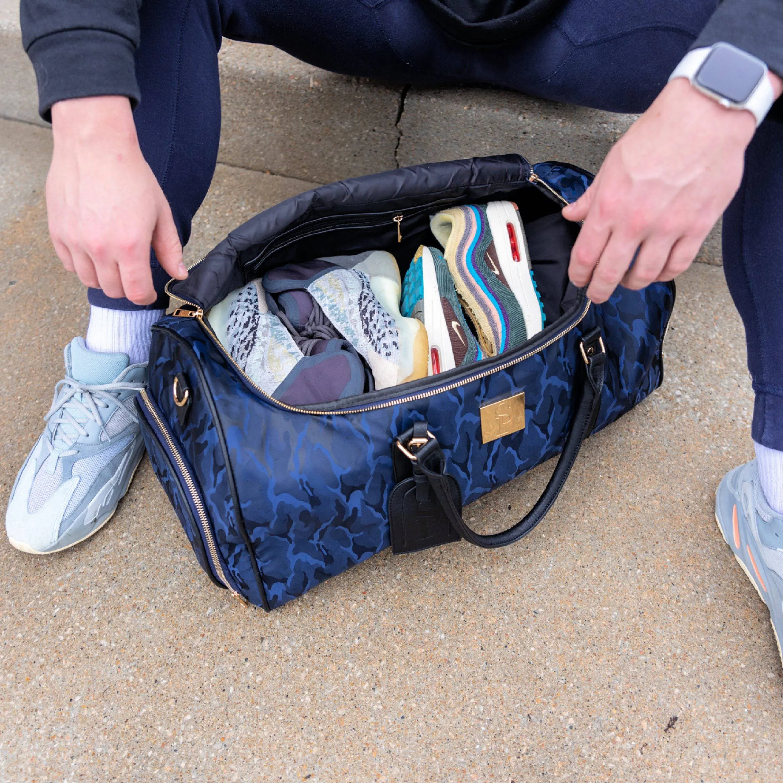 Blue Camo Duffle (HOLIDAY SALE)