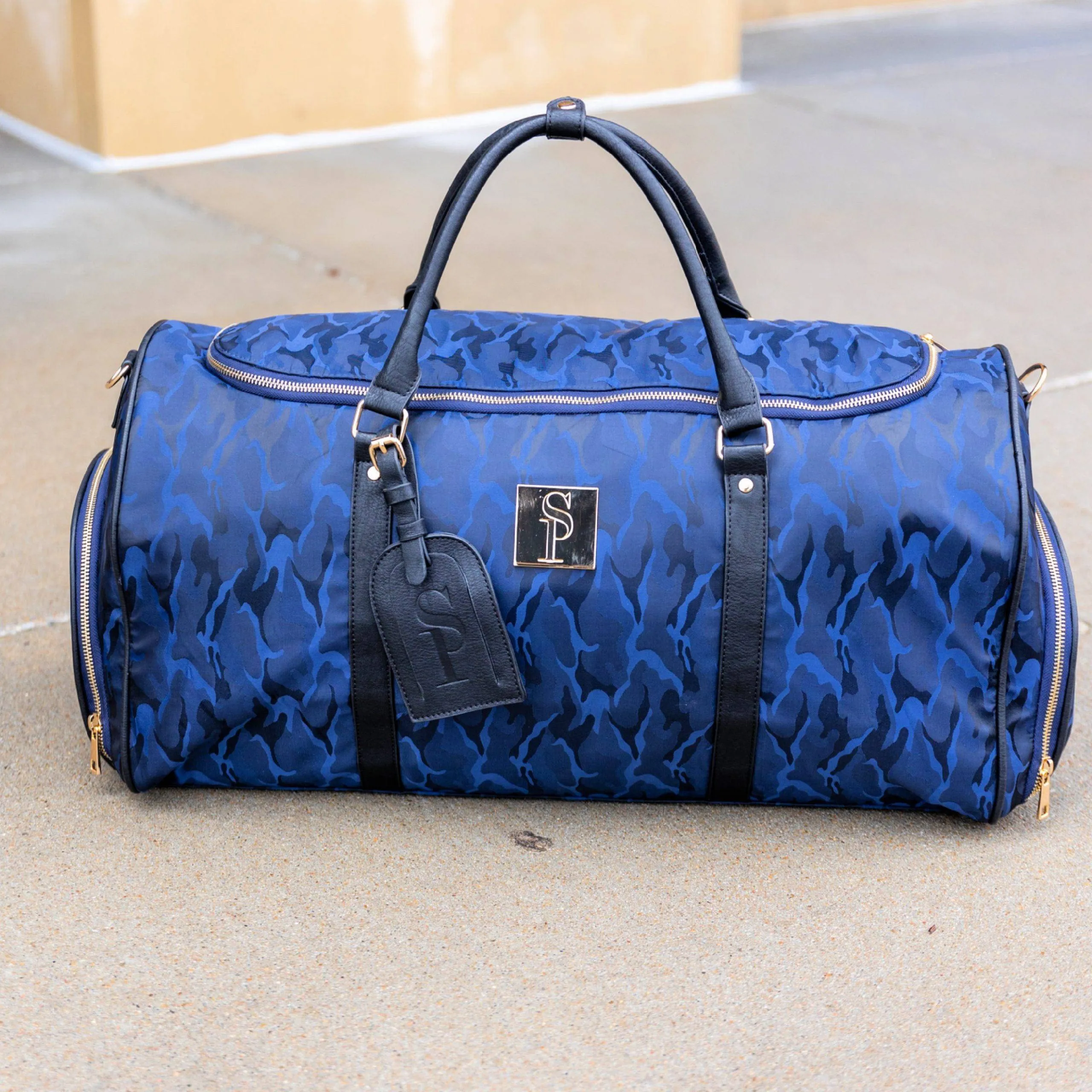 Blue Camo Duffle (HOLIDAY SALE)