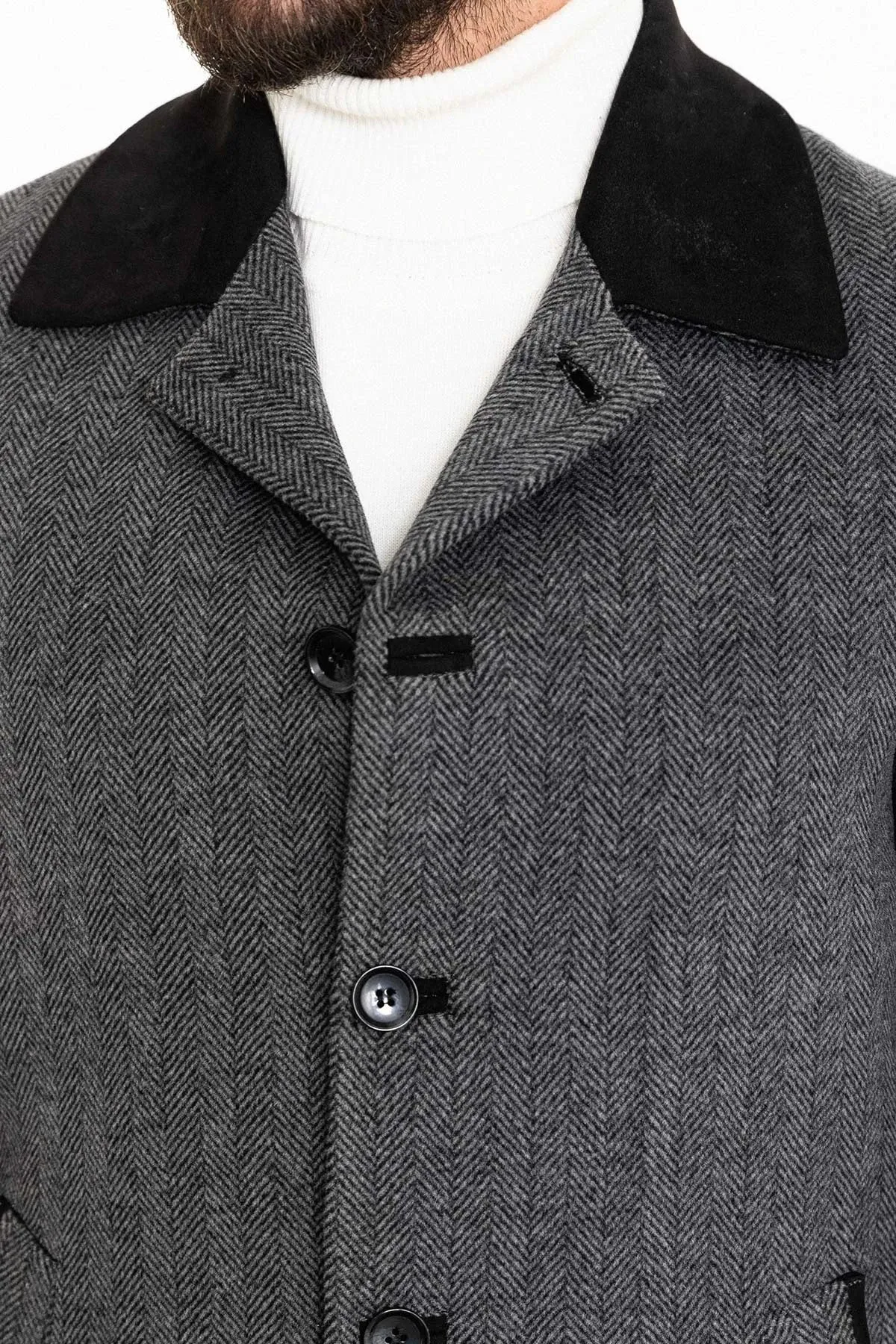 Brabion Eden Patterned Slim Fit Coat