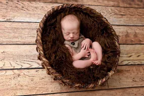 Brown Curly Alpaca Faux Flokati Fur