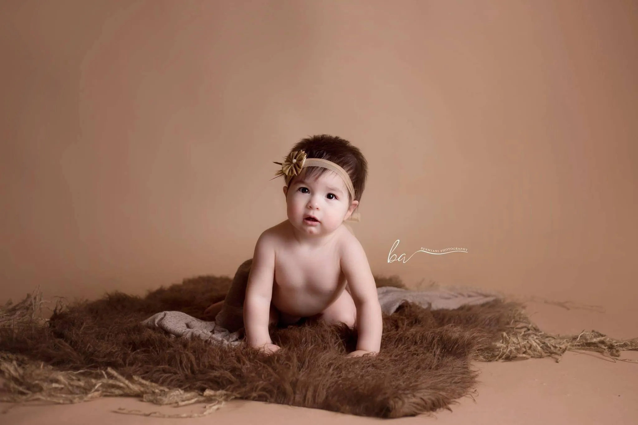 Brown Curly Alpaca Faux Flokati Fur