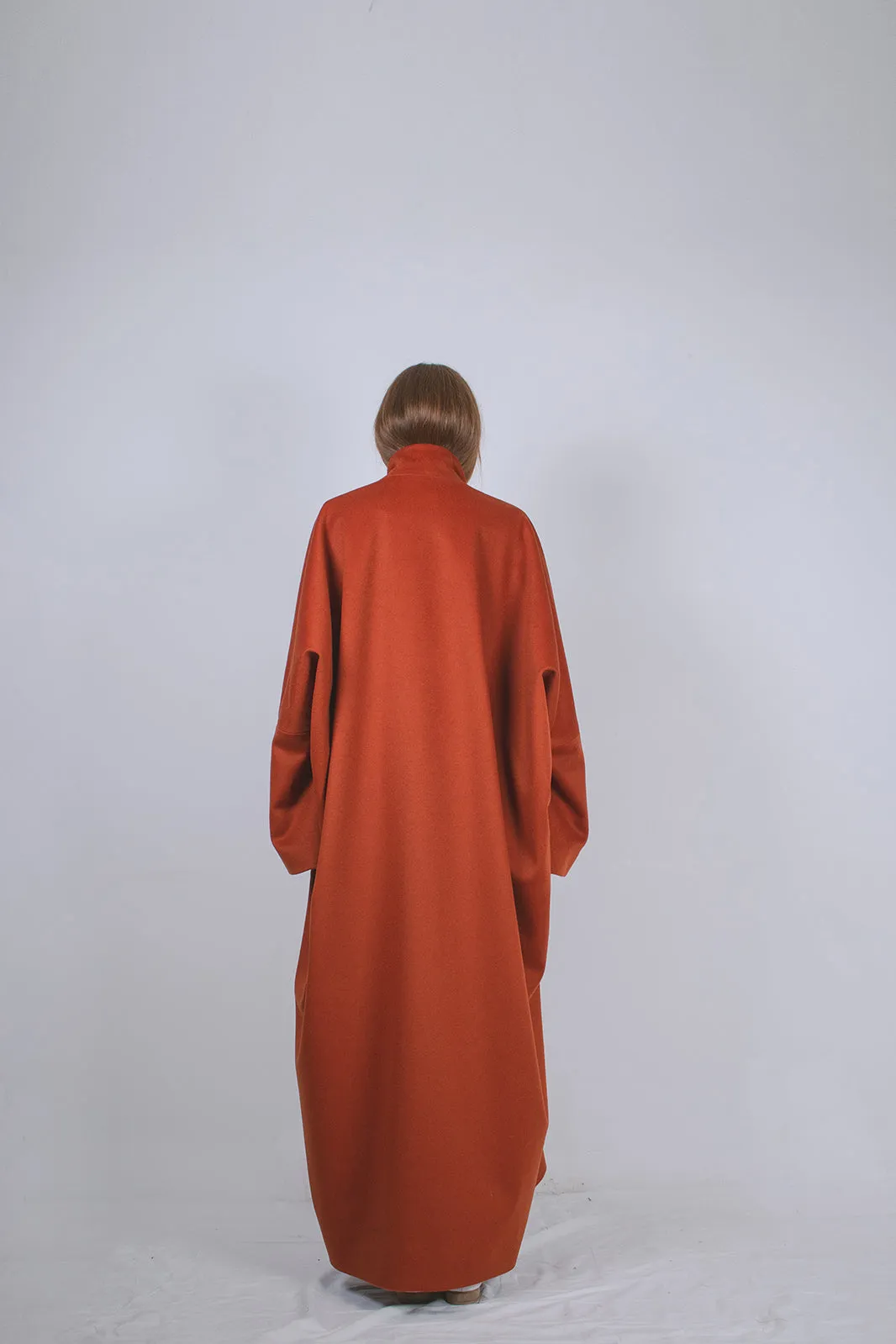 Burnt Sienna Wool Coat