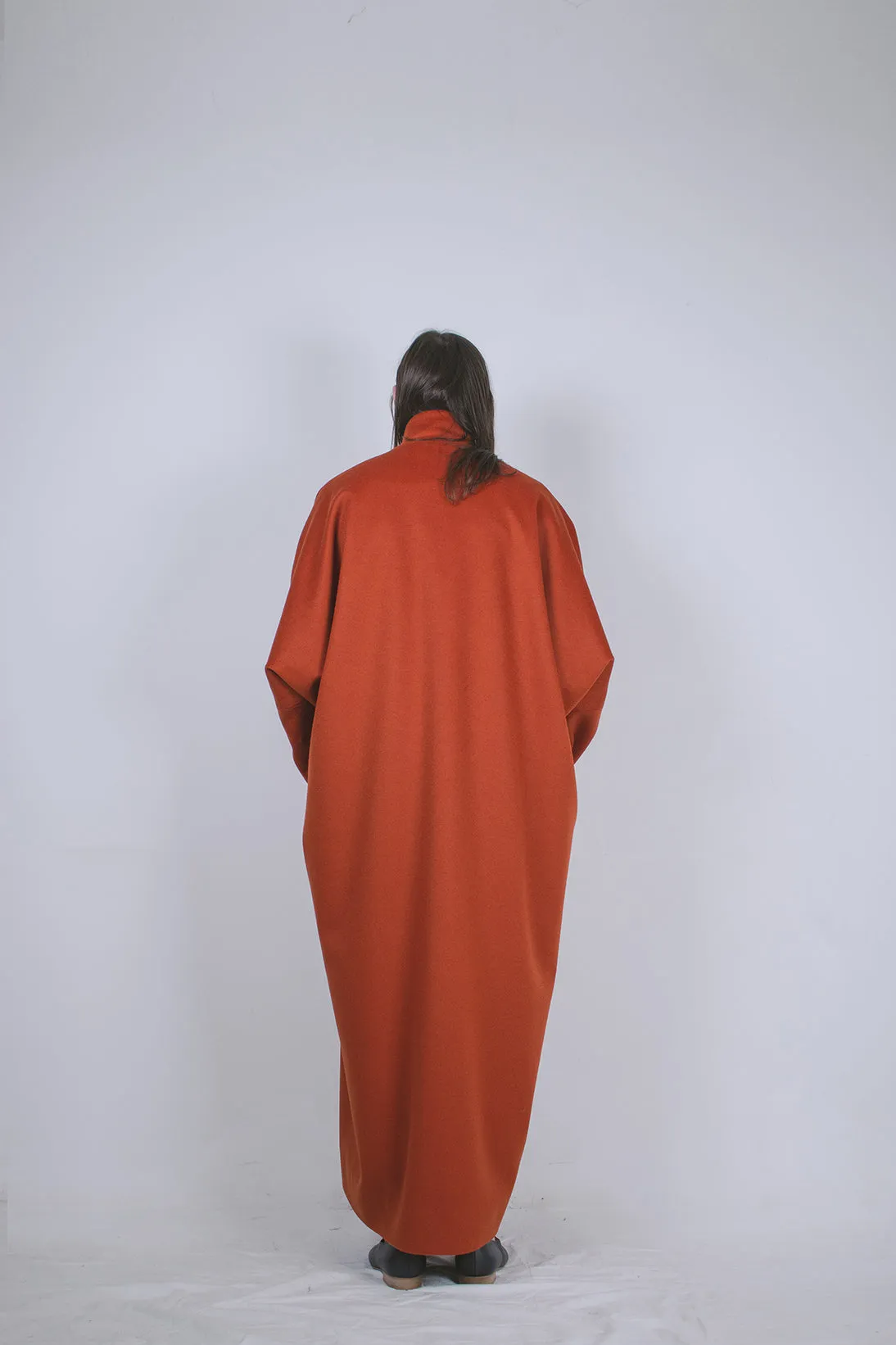Burnt Sienna Wool Coat