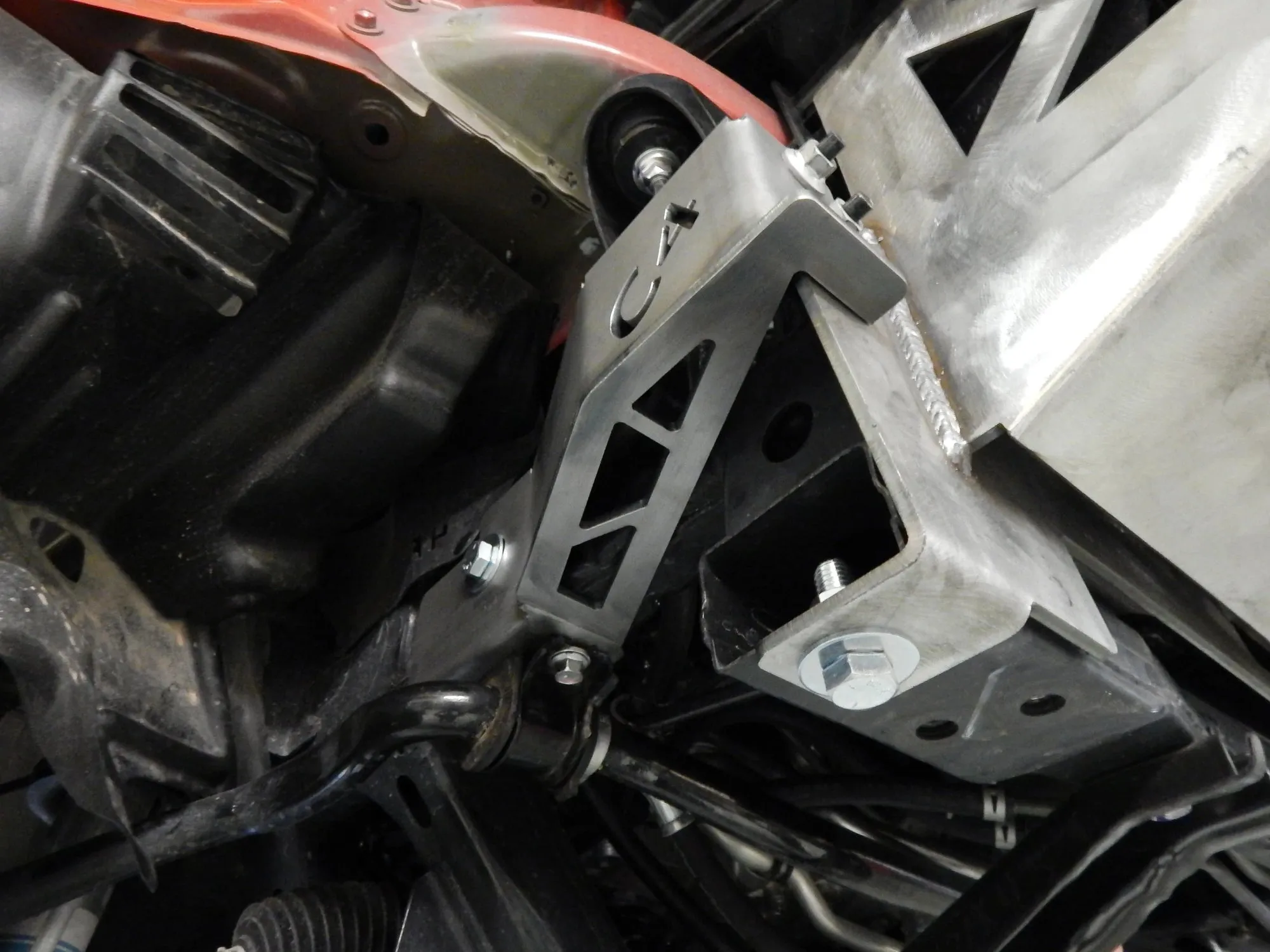 C4 Front Bumper Frame Support Brackets For Tacoma (2016-2023)