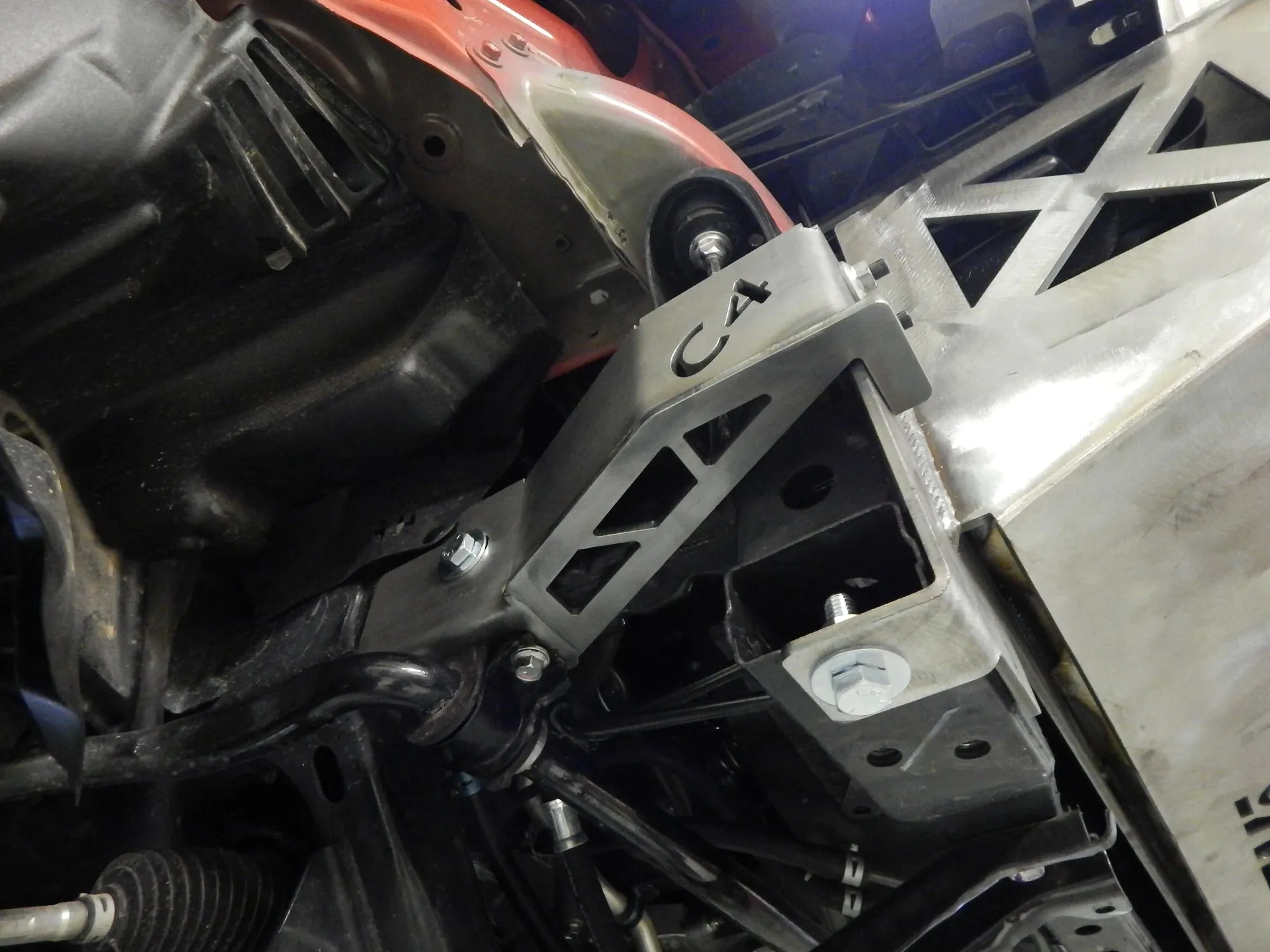 C4 Front Bumper Frame Support Brackets For Tacoma (2016-2023)