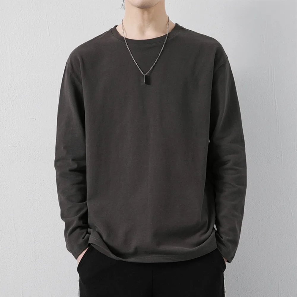 Cotton Men's Long Sleeve T-Shirt