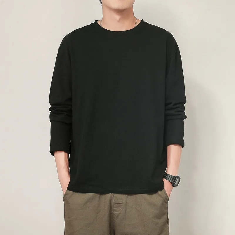 Cotton Men's Long Sleeve T-Shirt