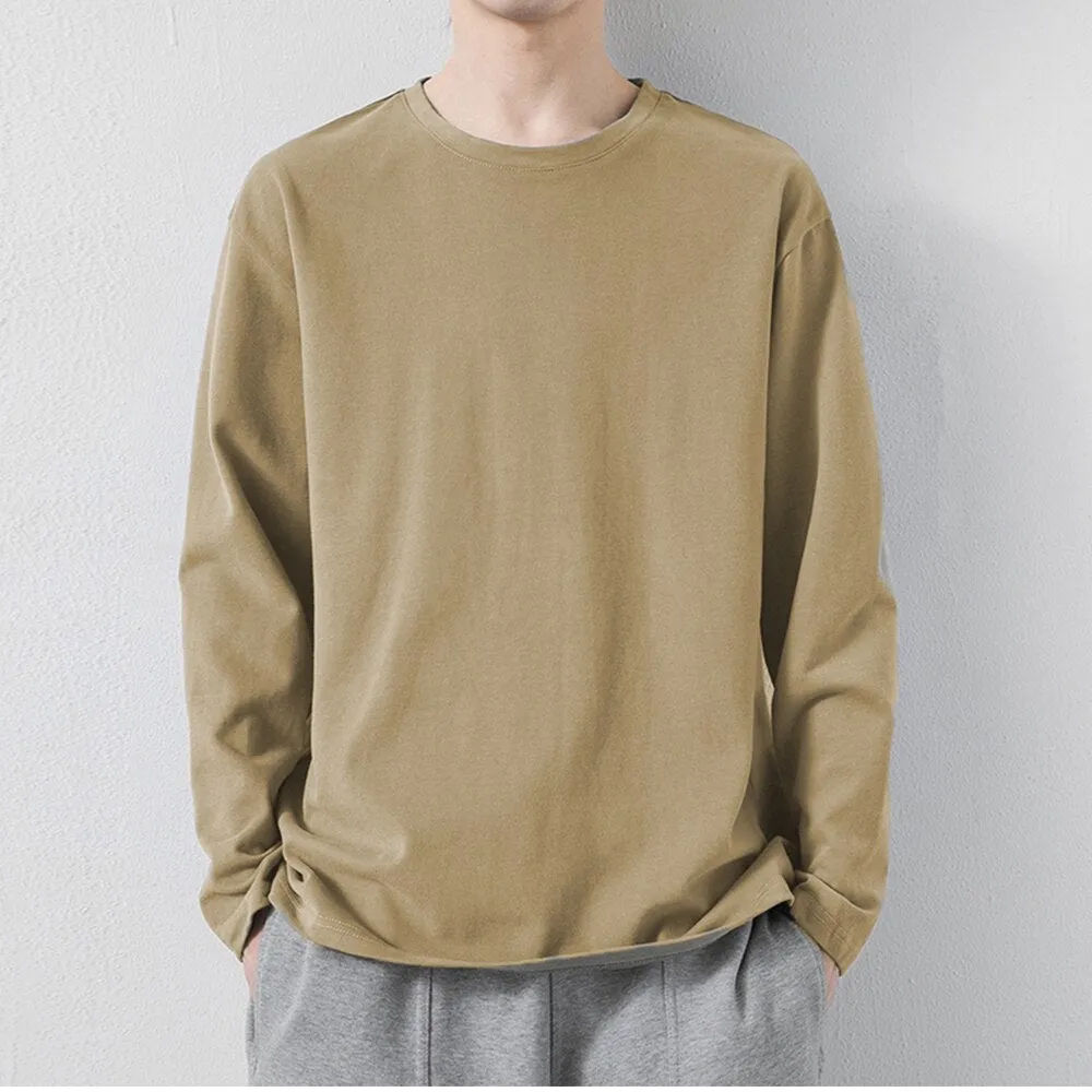 Cotton Men's Long Sleeve T-Shirt