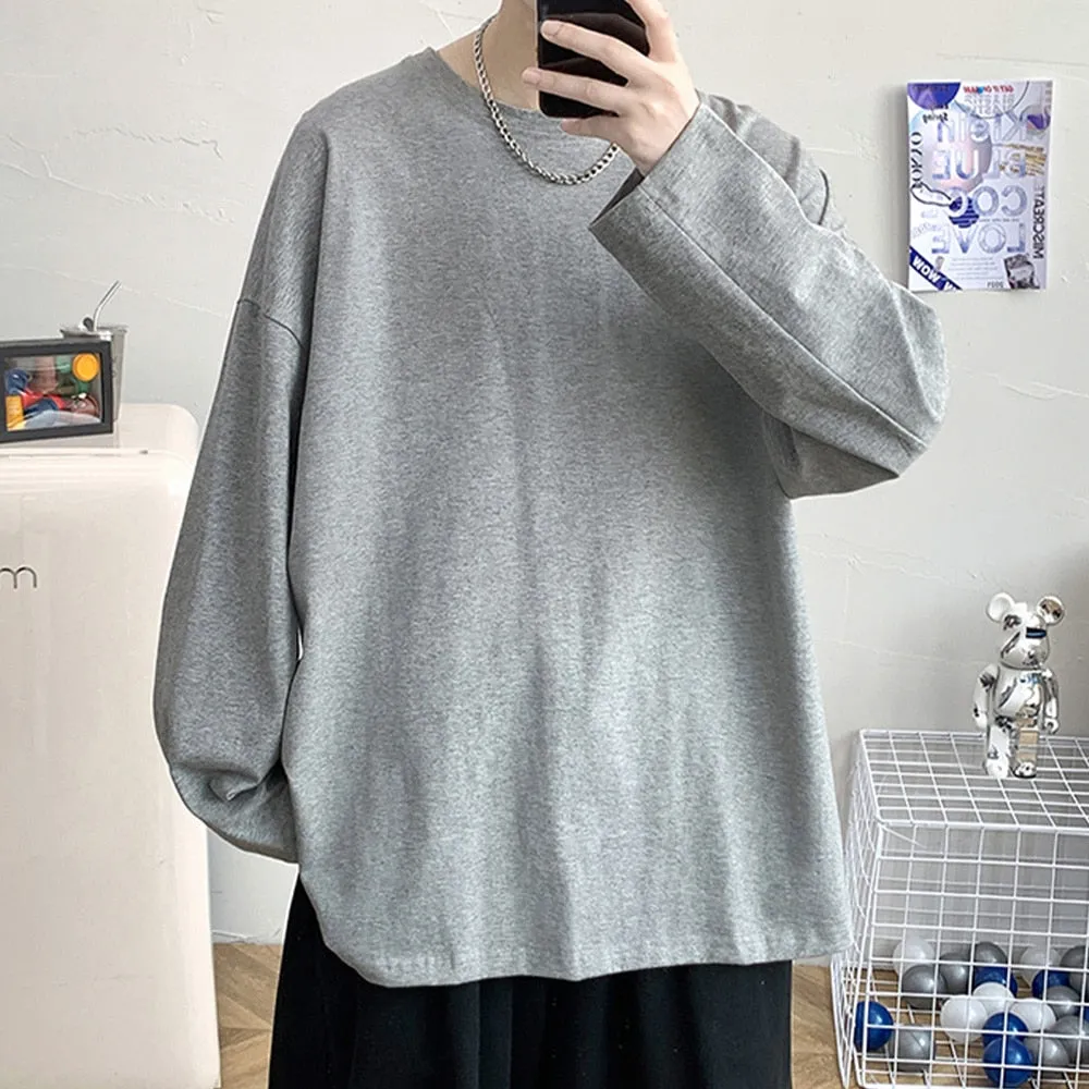 Cotton Men's Long Sleeve T-Shirt
