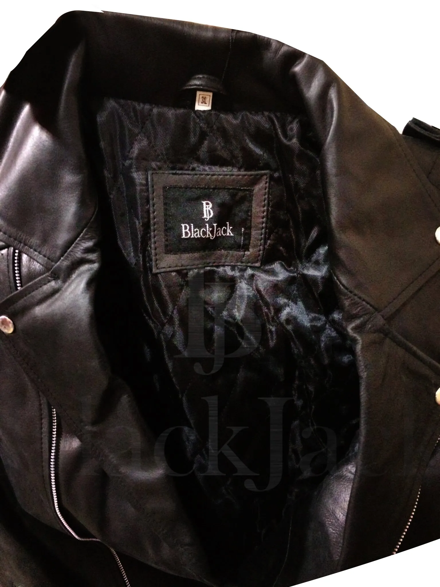 Cowhide Quilted Biker Leather Jacket