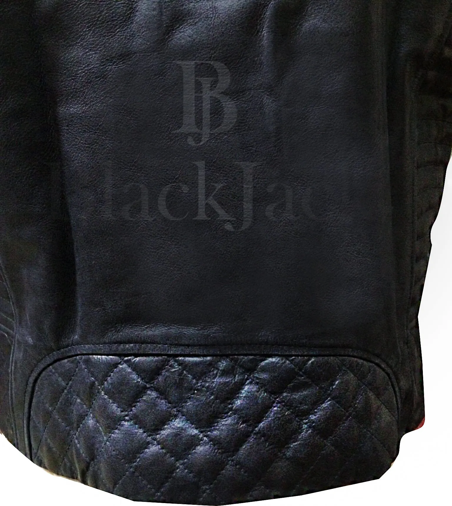 Cowhide Quilted Biker Leather Jacket