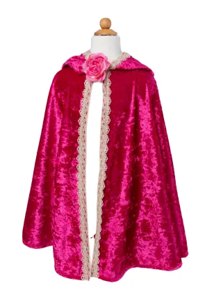 Deluxe Pink Rose Princess Cape by Creative Education
