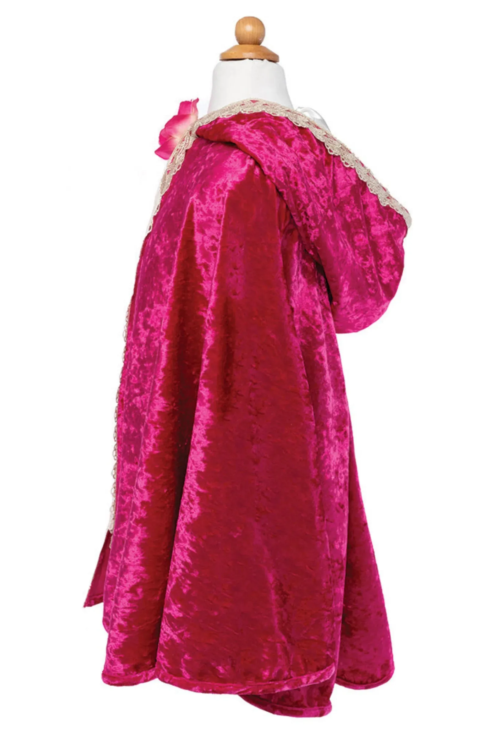 Deluxe Pink Rose Princess Cape by Creative Education