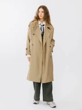 Double Breasted Trench Coat with Belt
