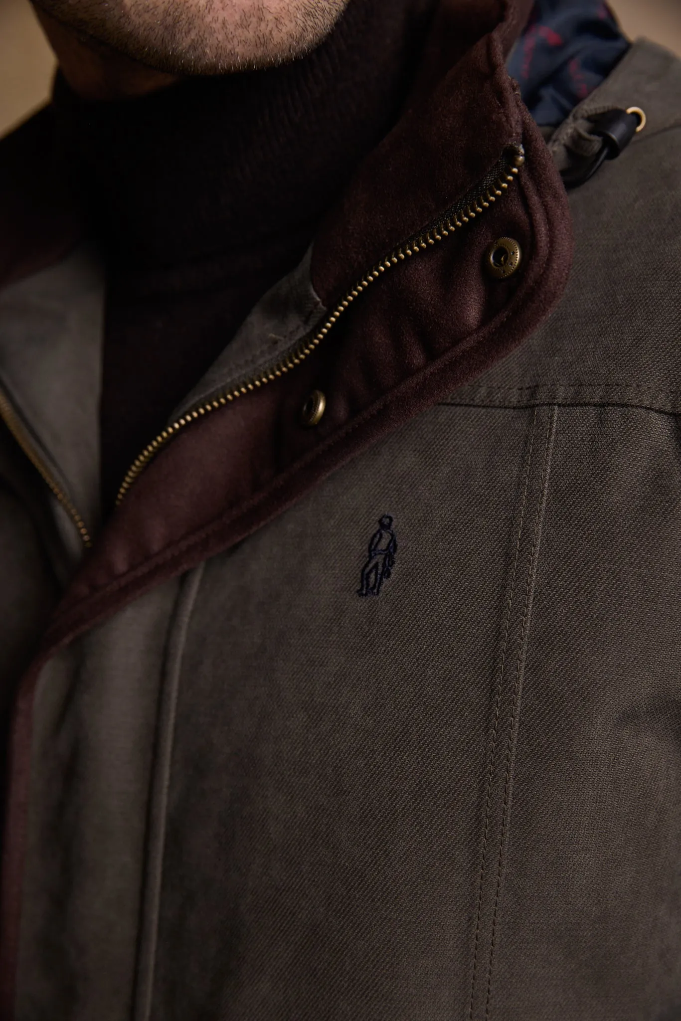 Emmet Waterproof Long Coat - Olive