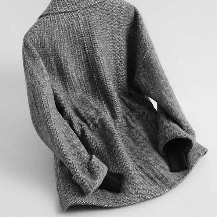 Fashion Loose Plus Cotton Wool Short Coat