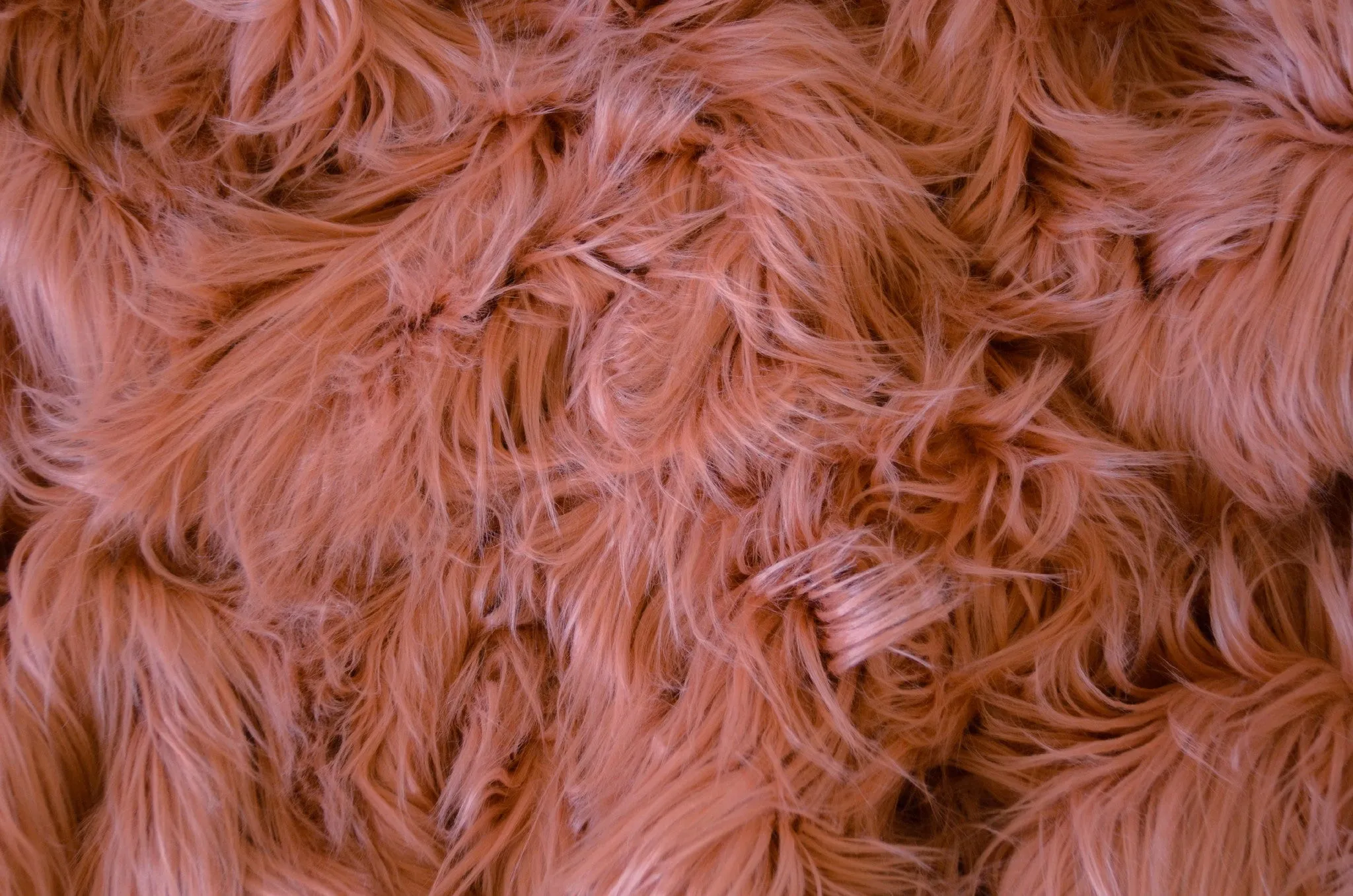 Faux Fur - Salmon