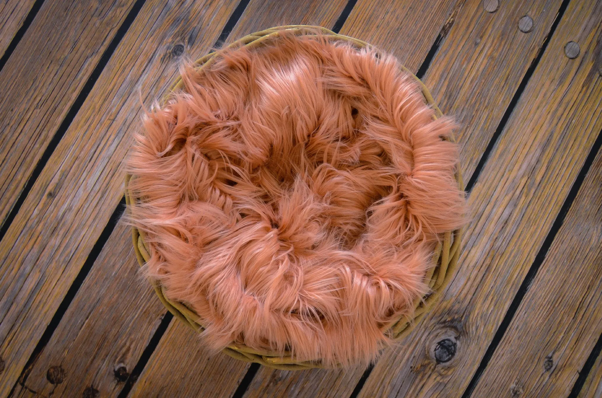 Faux Fur - Salmon