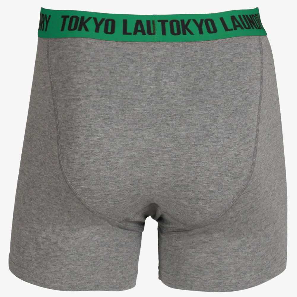 Headlam (2 Pack) Boxer Shorts Set in Buttercup / Simply Green - Tokyo Laundry