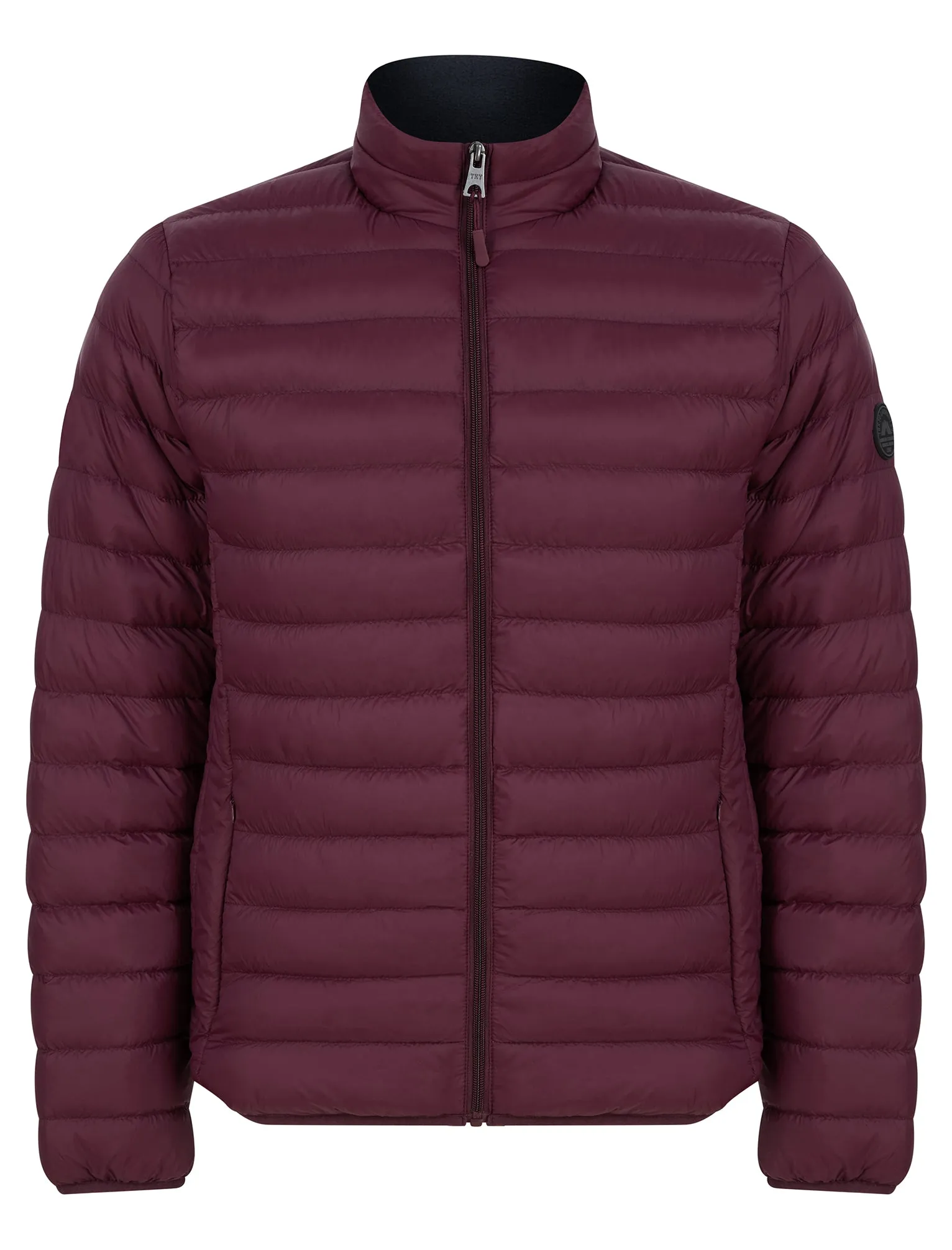 Ica Funnel Neck Quilted Puffer Jacket with Fleece Lined Collar in Tawny Port - Tokyo Laundry