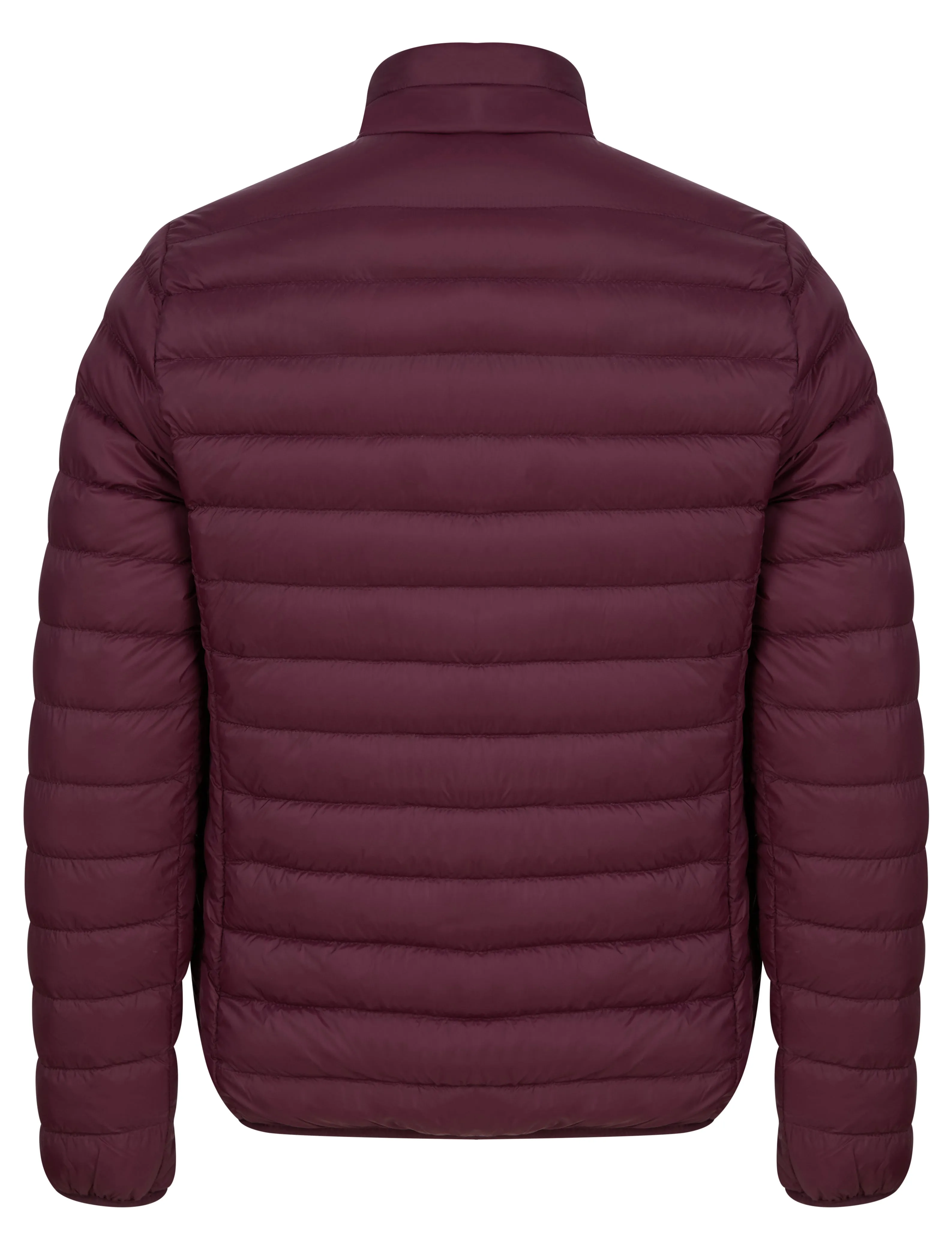 Ica Funnel Neck Quilted Puffer Jacket with Fleece Lined Collar in Tawny Port - Tokyo Laundry