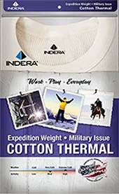 Indera Mills 890DR Expedition Weight Cotton Raschel Knit Long John Thermal Drawers
