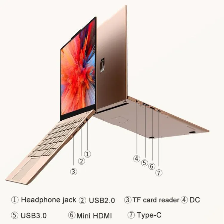 Jumper EZbook X3 Air 13.3" Laptop, Intel Core M3, 8GB RAM, 256GB SSD, Windows 10, Bluetooth & Dual WiFi, EU Charger Included