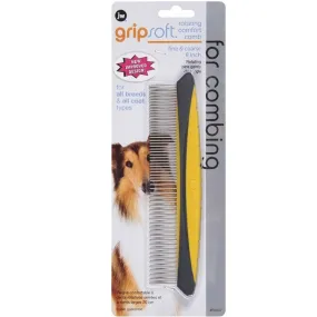 JW Gripsoft Rotating Comfort Comb, Fine & Coarse
