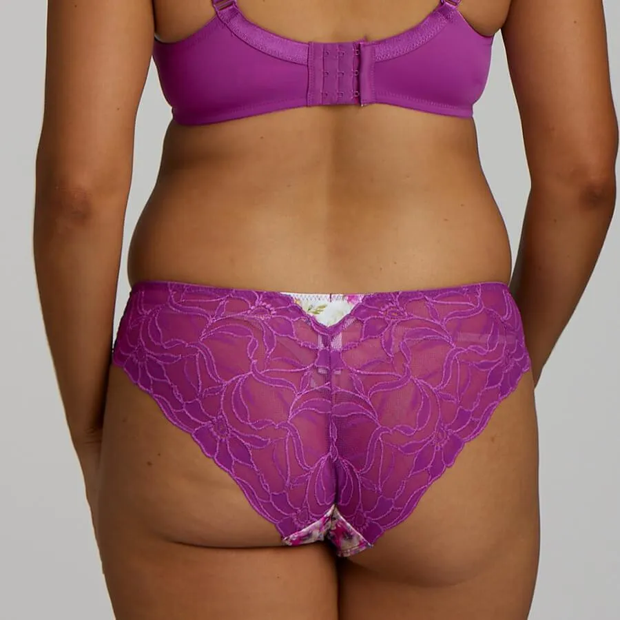 Lace Bum Bikini Brief - Aster