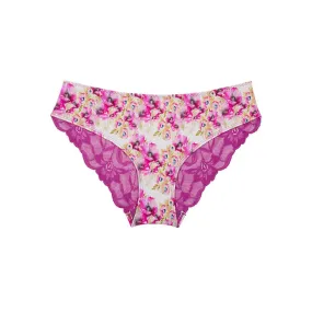 Lace Bum Bikini Brief - Aster