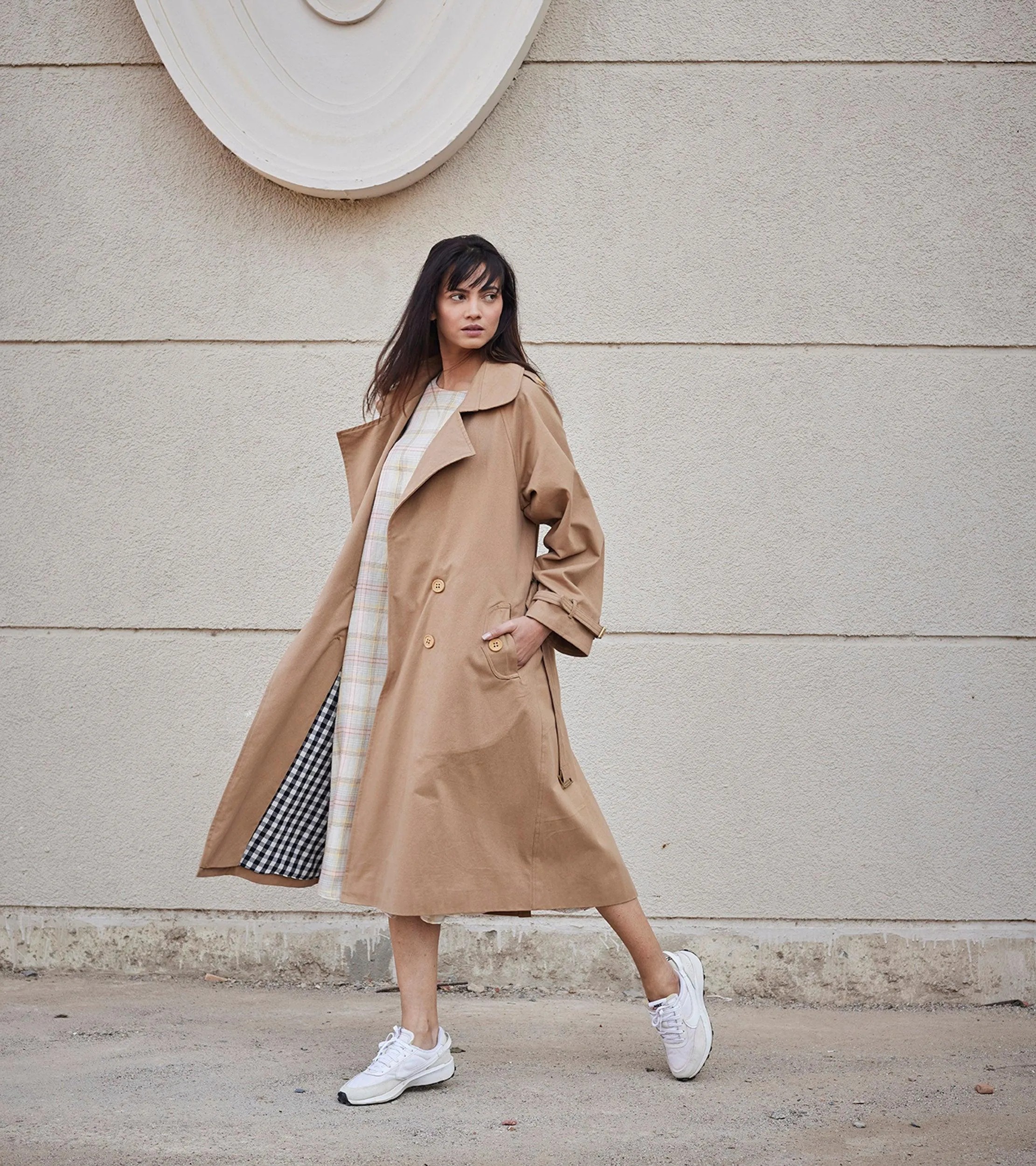 Latte Trench Coat