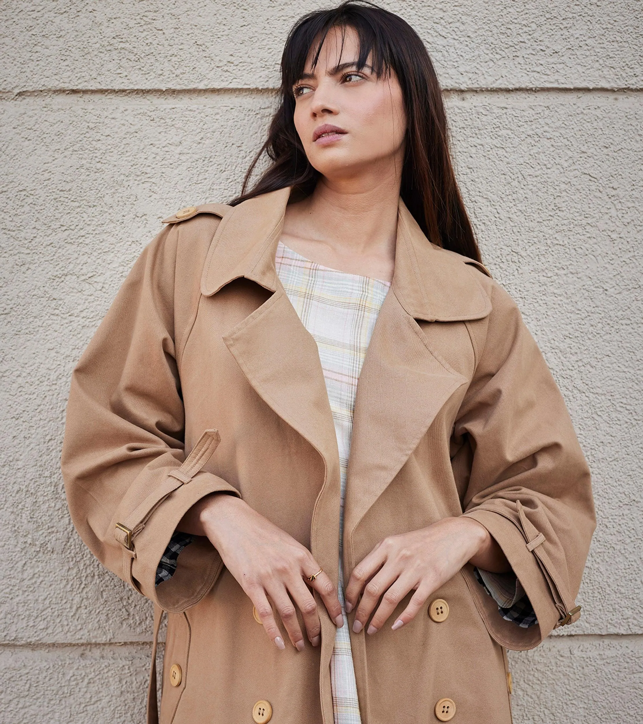 Latte Trench Coat