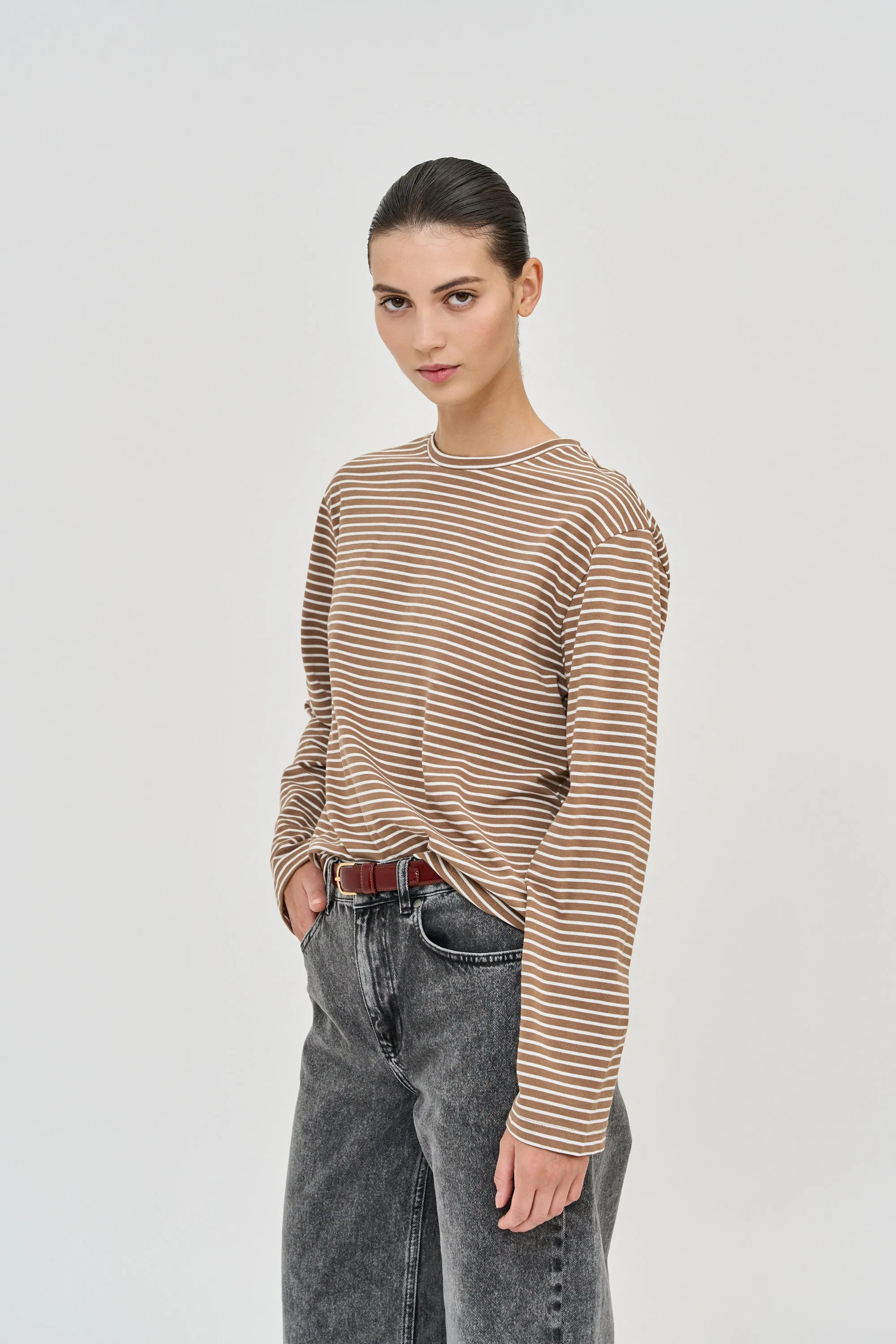 Long Sleeve T Brown