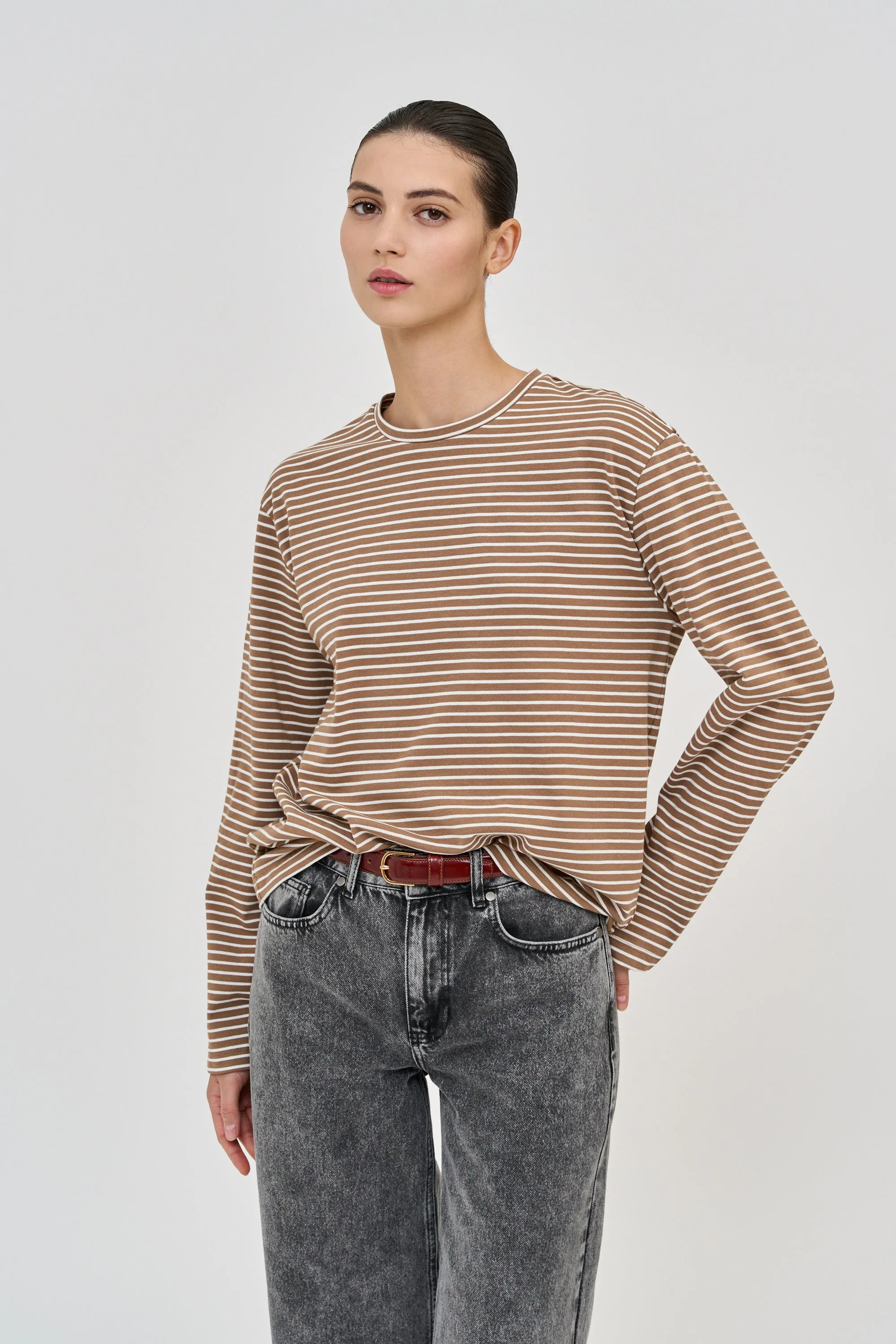 Long Sleeve T Brown