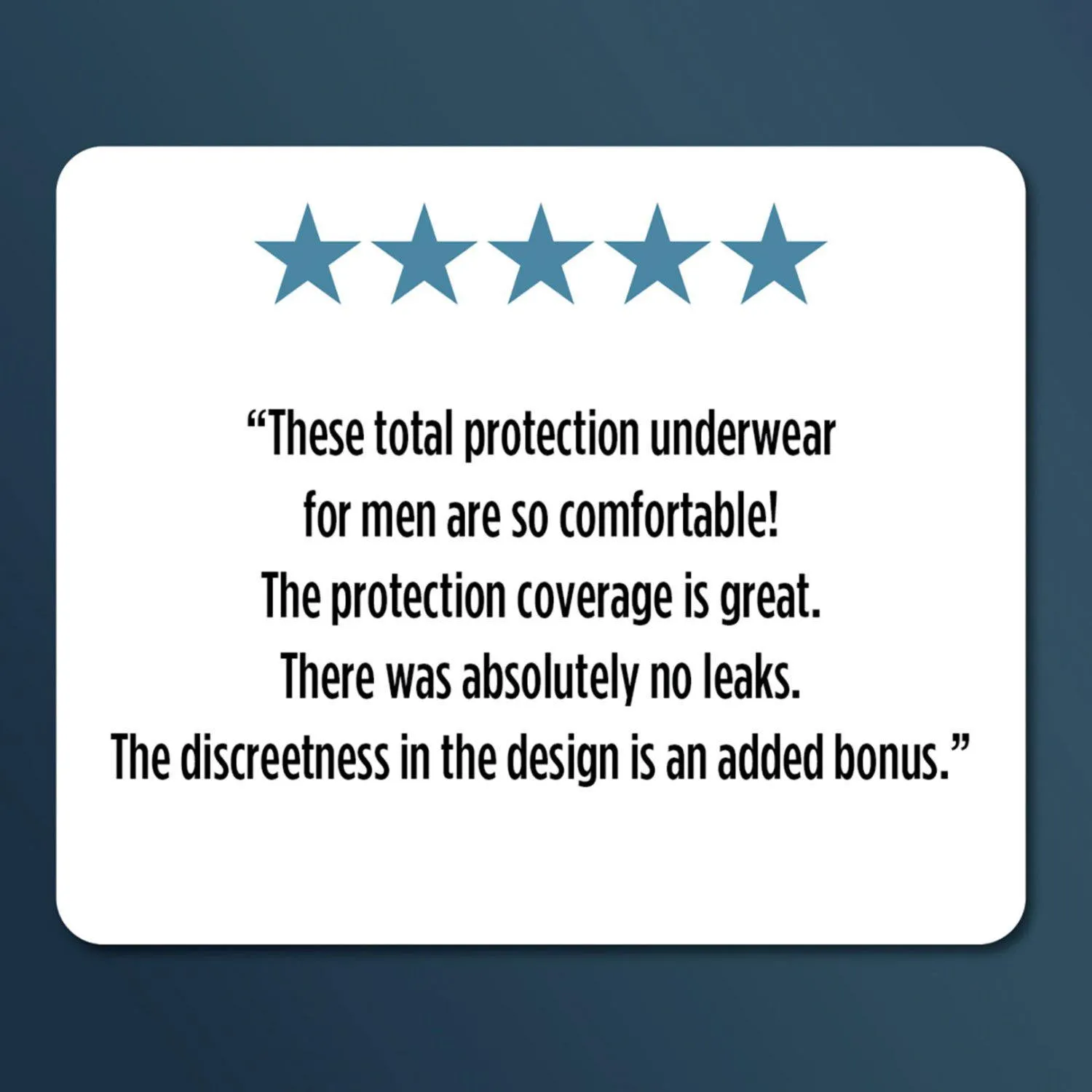 Member's Mark Total Protection Incontinence Underwear for Men