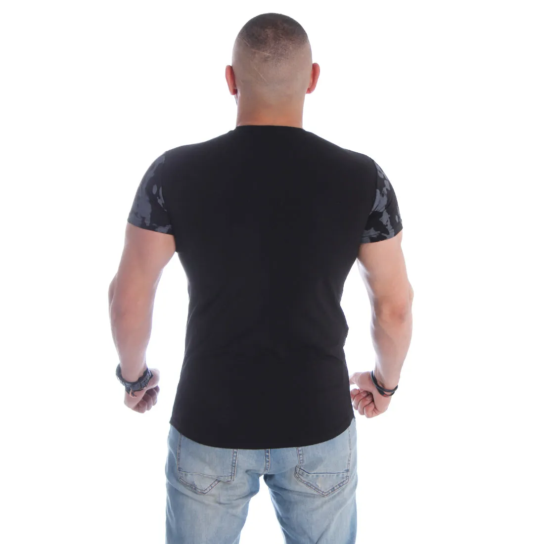 Men T-shirt- black / made in Turkey -3332