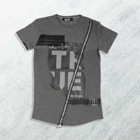 Men T-shirt- gray / made in Turkey -3357