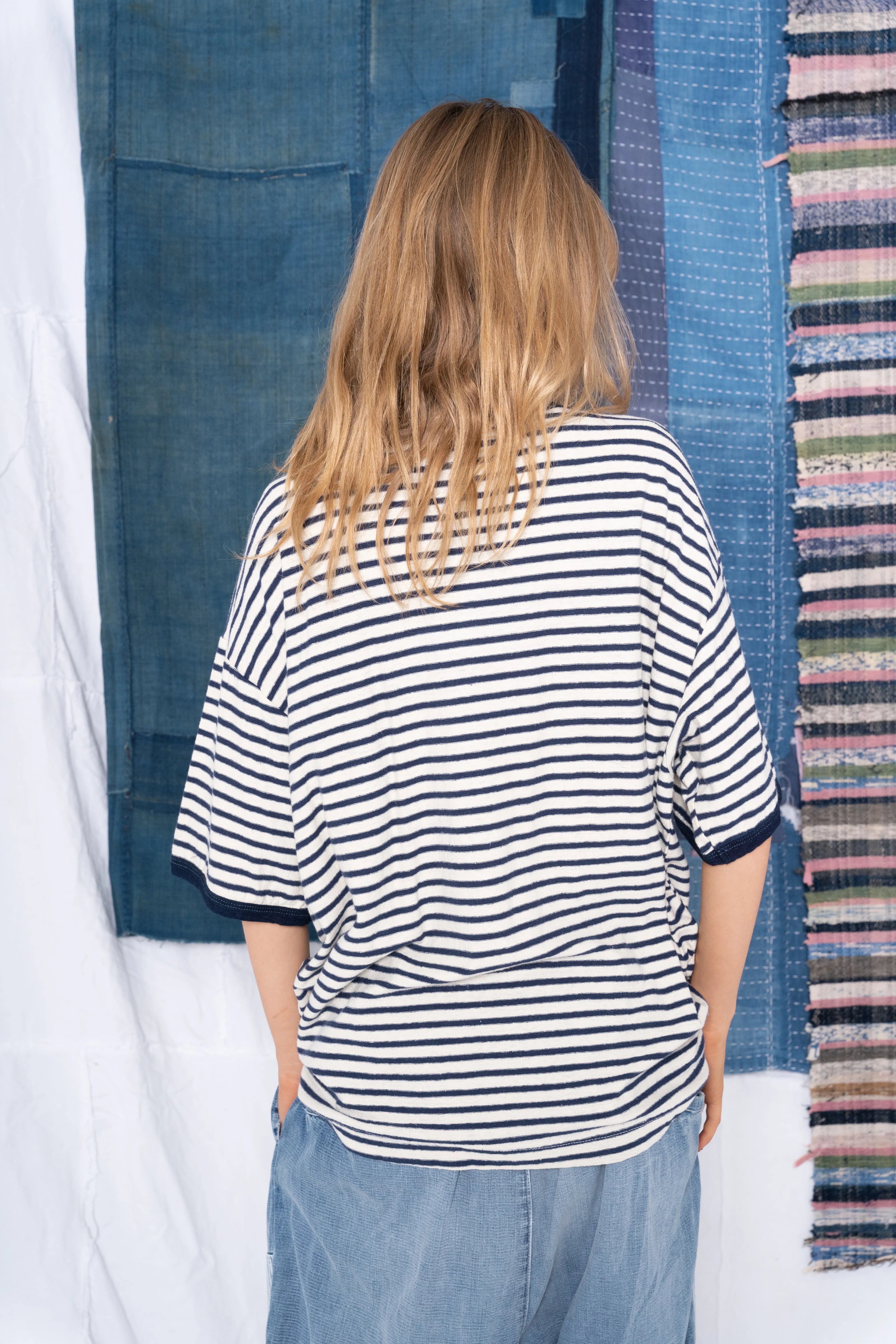 Model T. Britanny Stripes Hemp & Natural Cotton